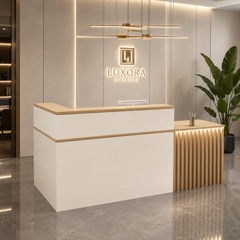 Stylish Customizable L shape Reception Desk