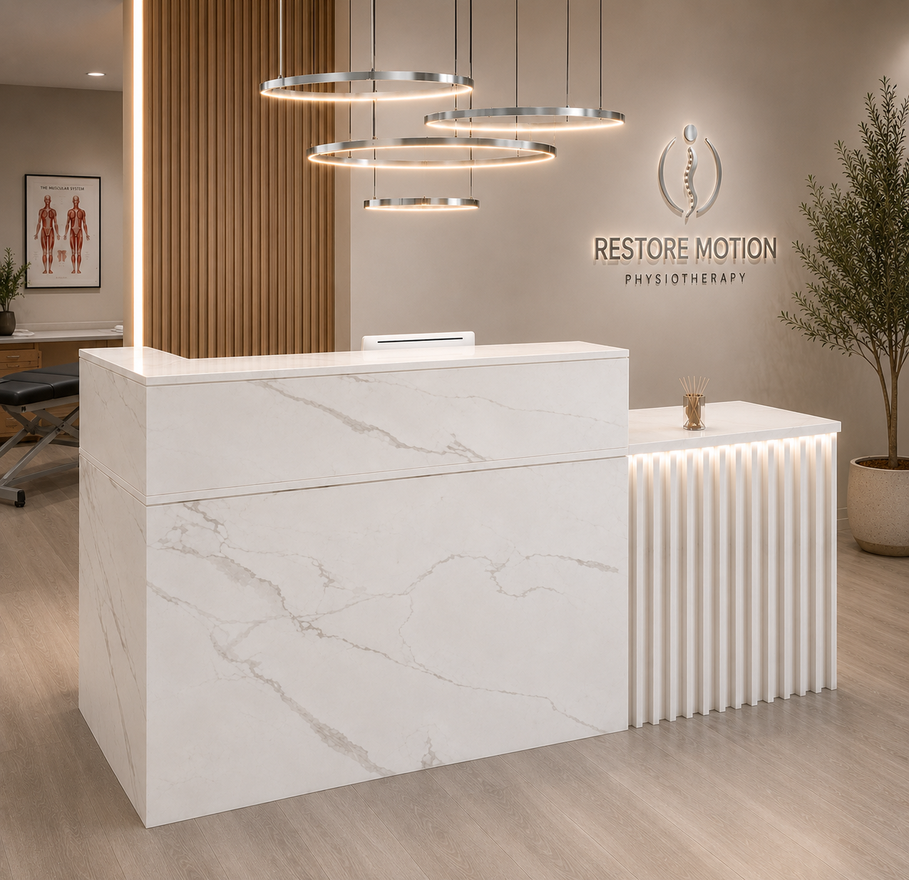 Stylish Customizable L shape Reception Desk
