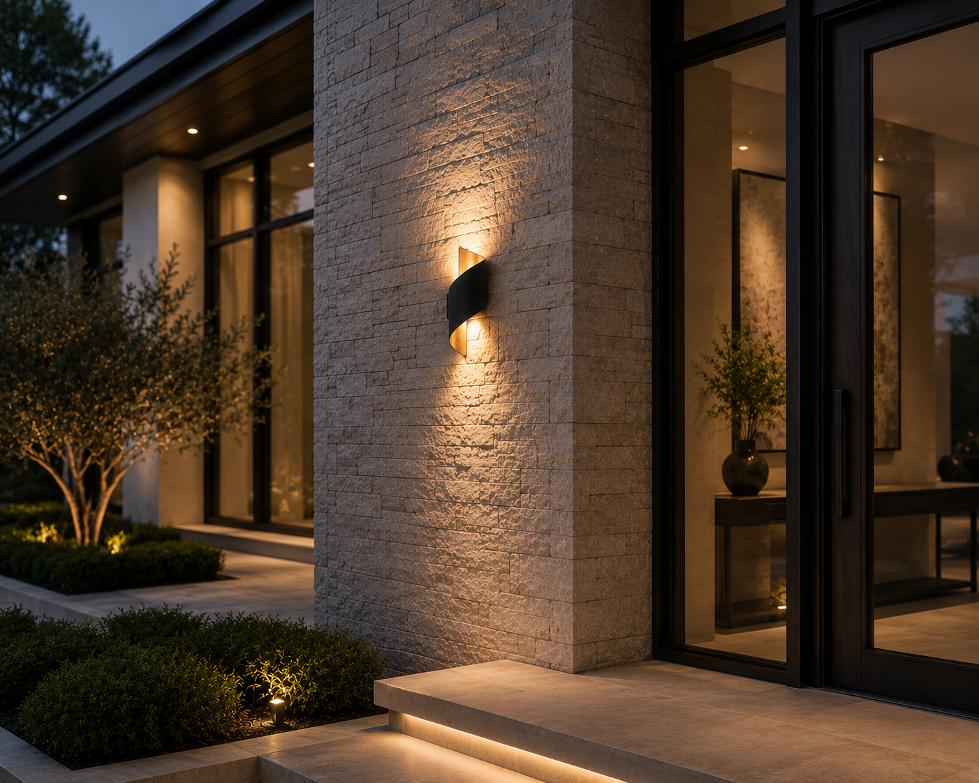KOVA Waterproof LED Modern Indoor/Outdoor Wall Light Sconce