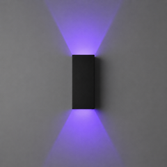 APEX RGB Waterproof LED Modern Indoor/Outdoor Wall Light Sconce