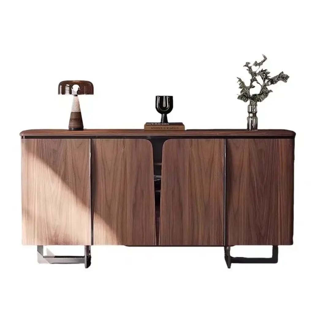 COLE Walnut Wood Veneer Sideboard