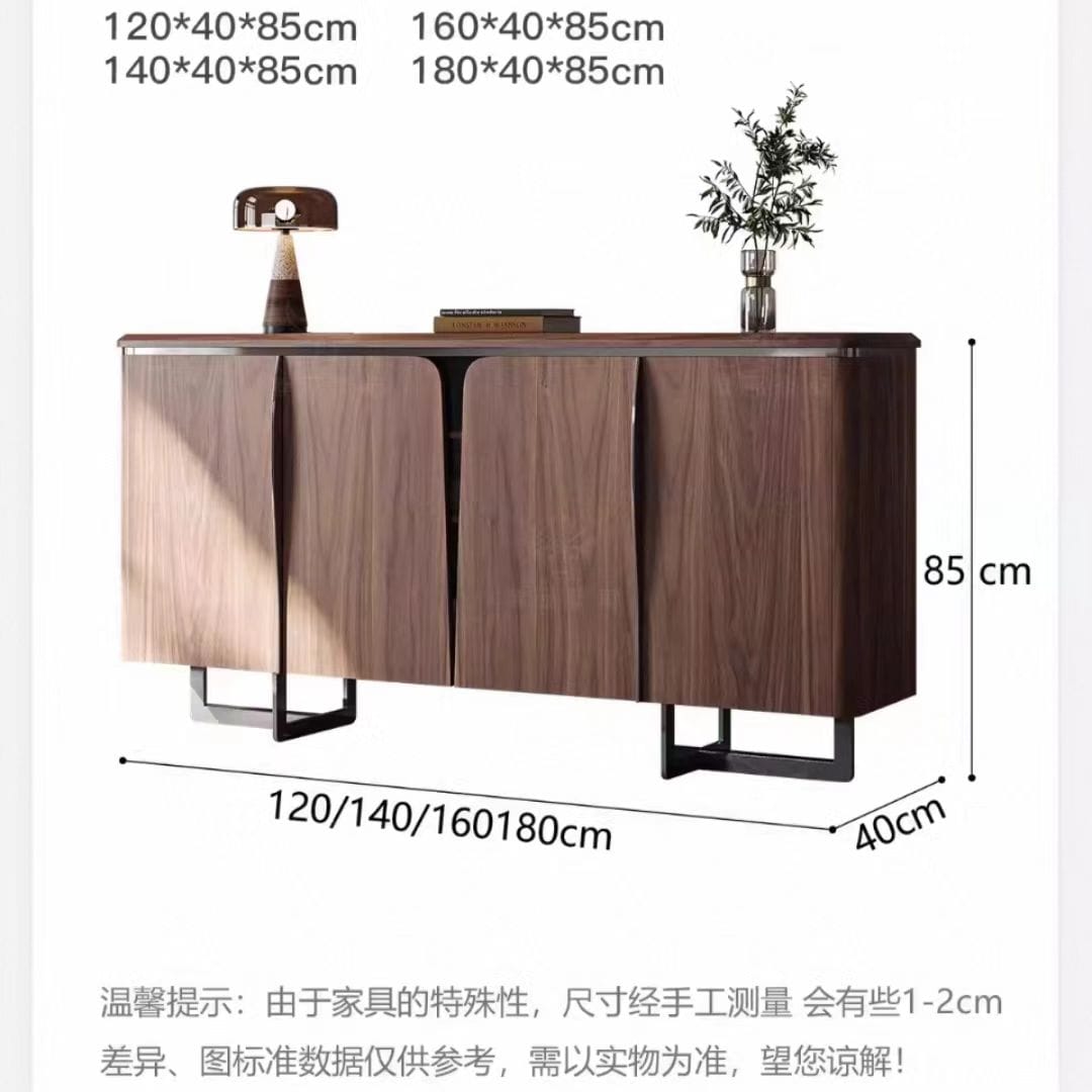 COLE Walnut Wood Veneer Sideboard