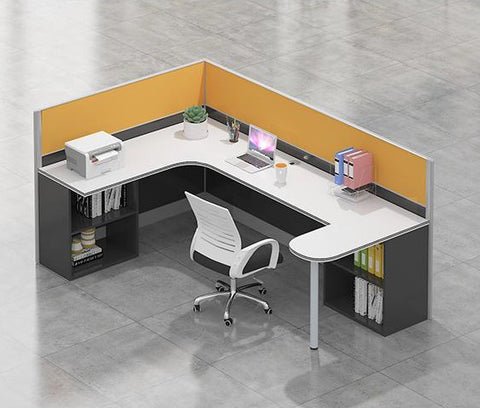 Modern Multi Layout Cubicle with Privacy Partitions