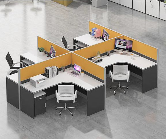 Cubicles Contrasting Modern Multi Layout Cubicle with Privacy Partitions – Northern ...