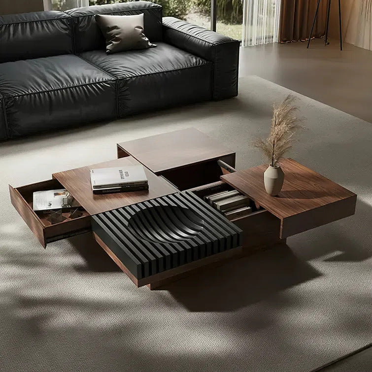 DAIDRIAN Italian Design Walnut Coffee Table