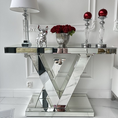 Modern Glamor Mirrored Console