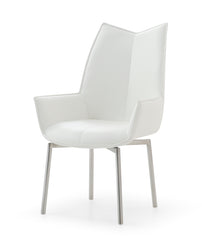 1218 swivel Dining Room chair White