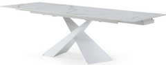 9113 White 71" Dining Room Table w/ext