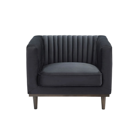 SAGE Black Velvet Sofa