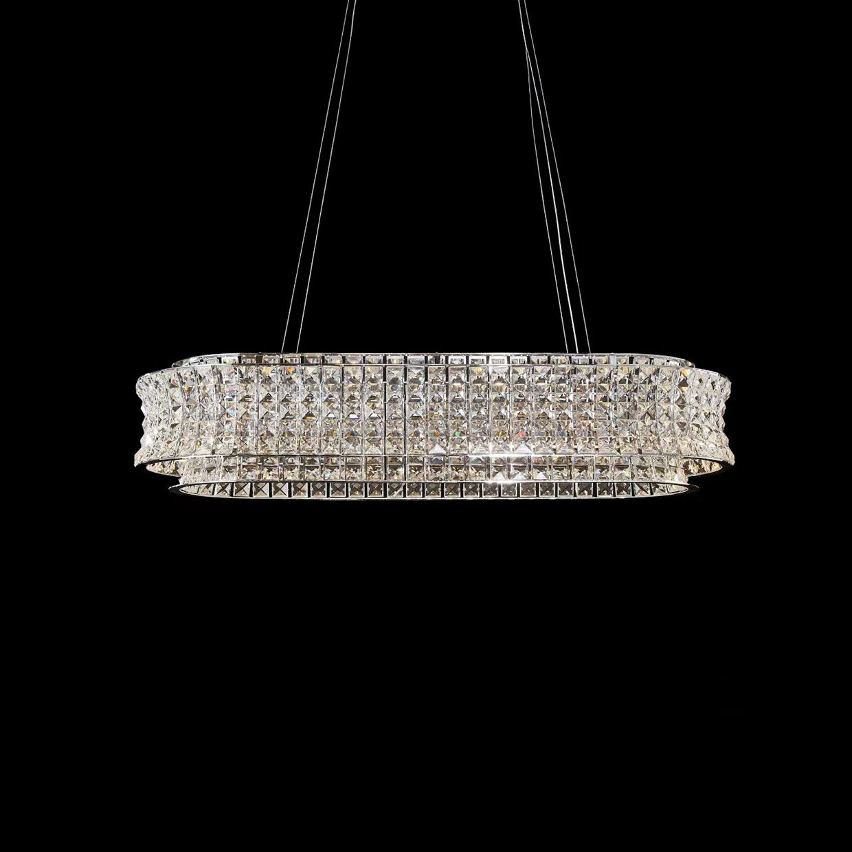 Galaxy LED Chandelier Chrome