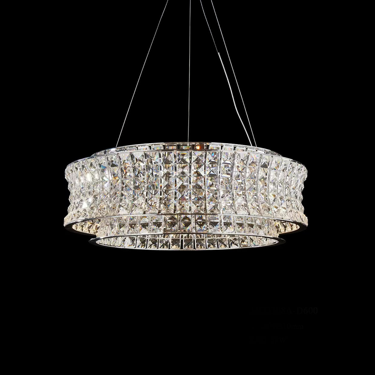 Galaxy LED Chandelier Chrome