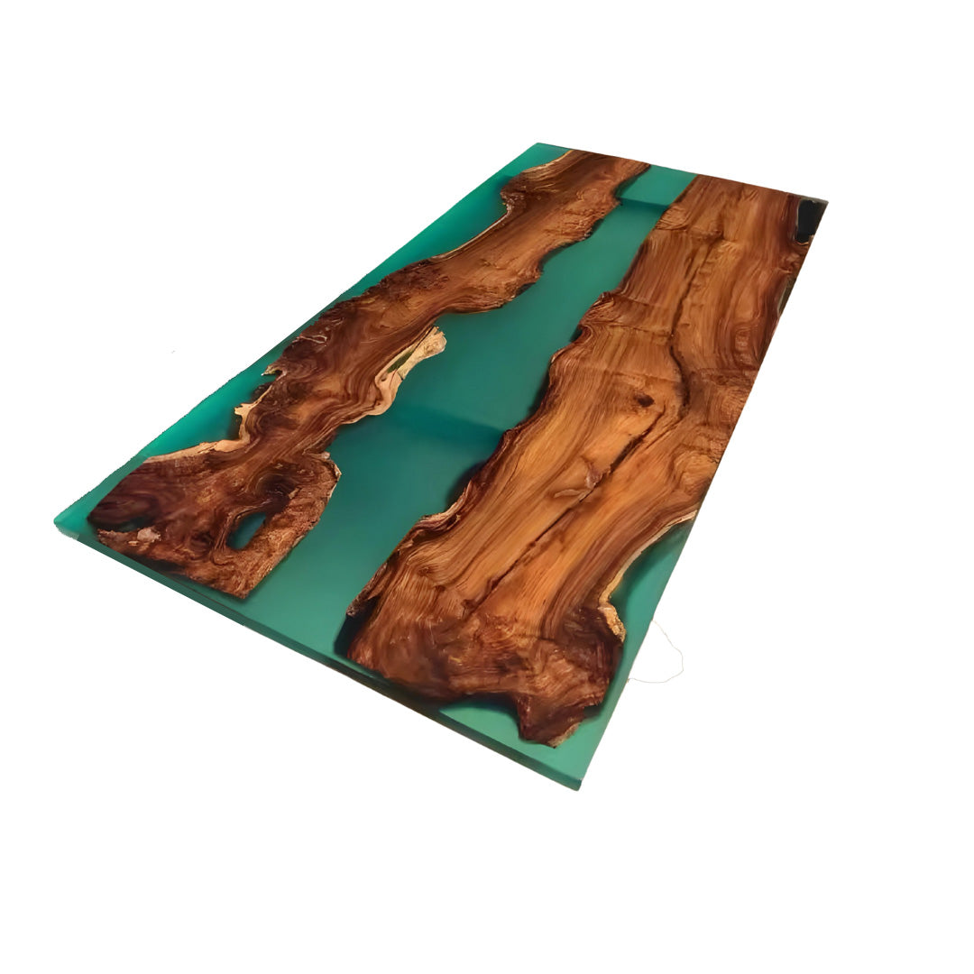 Epoxy Solid Wood Dining Table