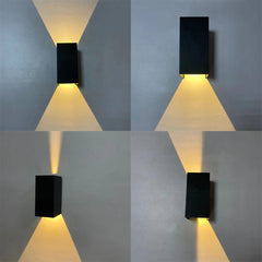 APEX RGB Waterproof LED Modern Indoor/Outdoor Wall Light Sconce