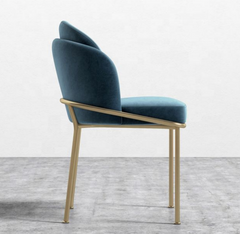 Angelo Blue Modern Fabric Dining Chair