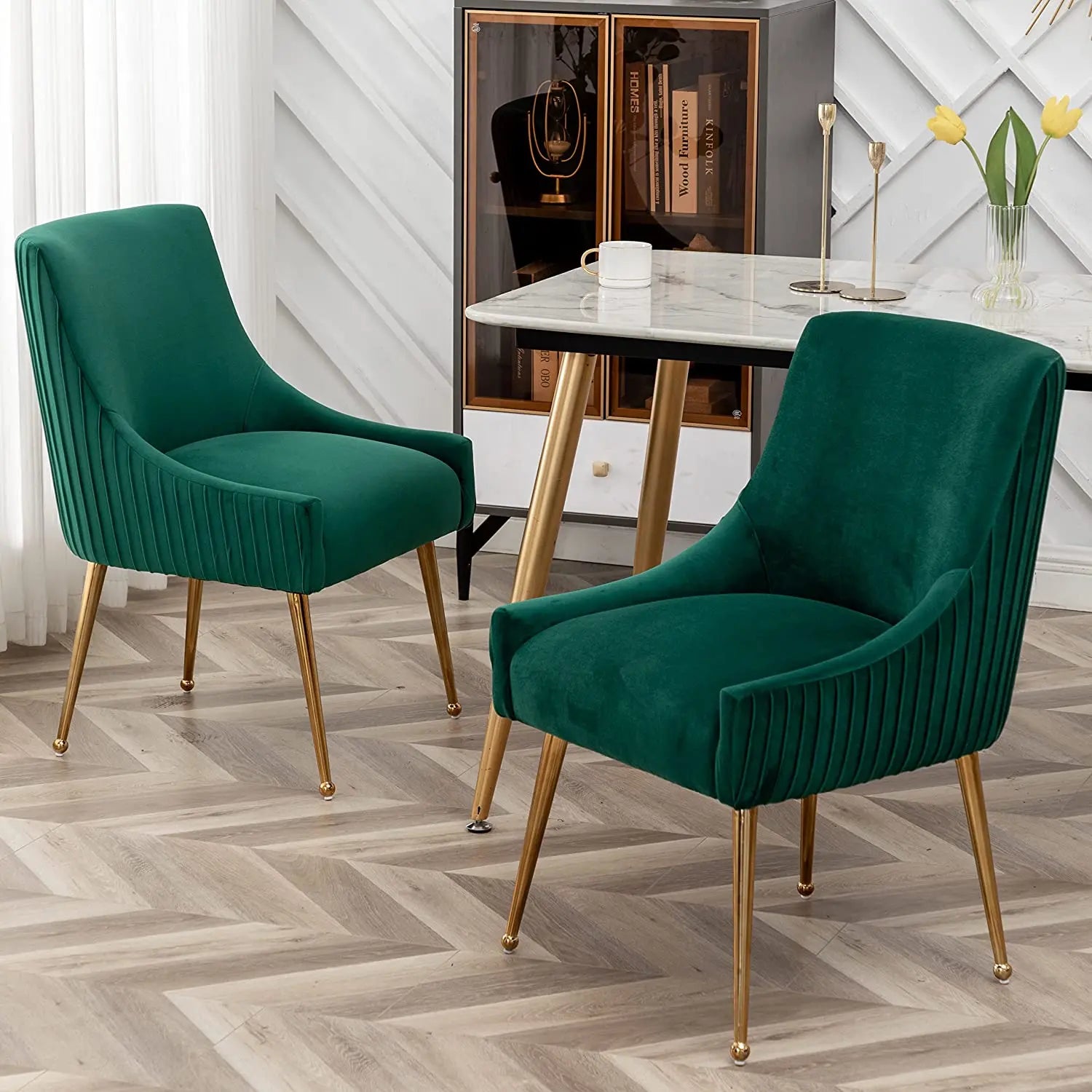 CHATEAU Black Velvet Dining Chair