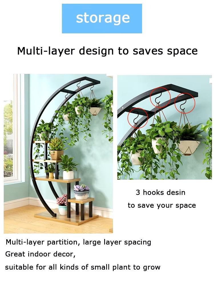 Multi Layer Arc Plant Stand