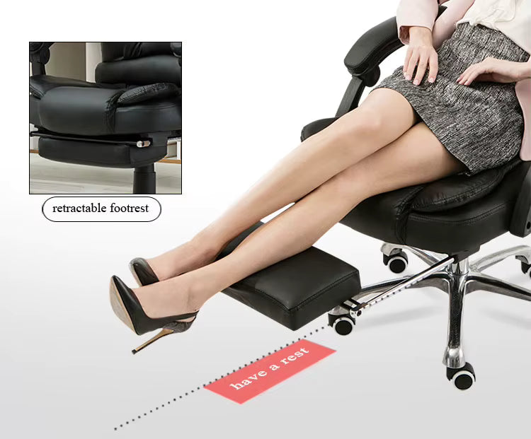 Modern Gray Executive Luxury Office Desk