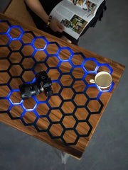 BEEHIVE Epoxy LED Intelligent Coffee Table