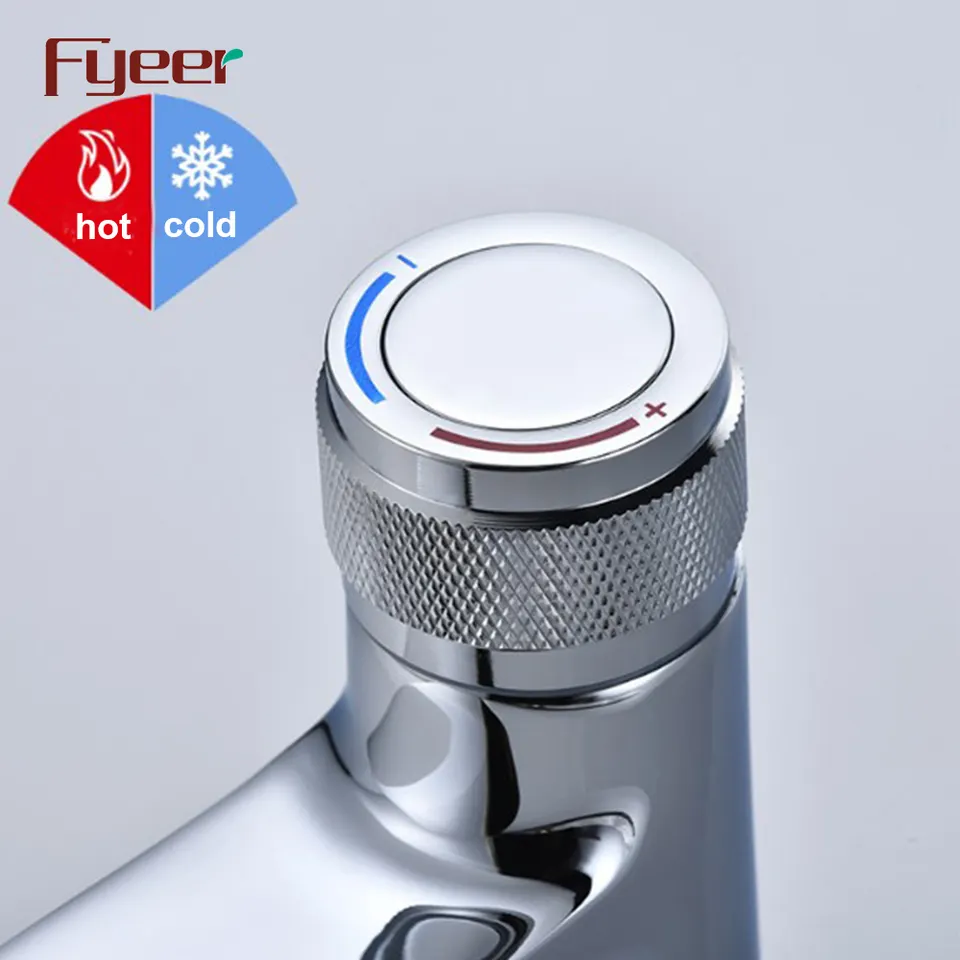 Fyeer Tall Chrome Bathroom Vanity Faucet