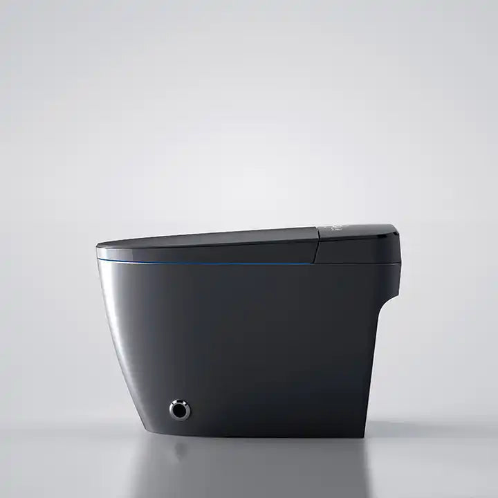 Black Elongated Tankless Smart LED Luxury Bidet Toilet