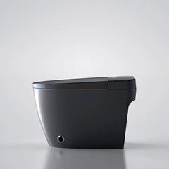 Black Elongated Tankless Smart LED Luxury Bidet Toilet