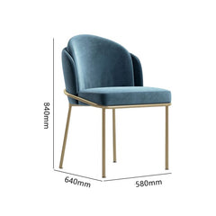Angelo Blue Modern Fabric Dining Chair