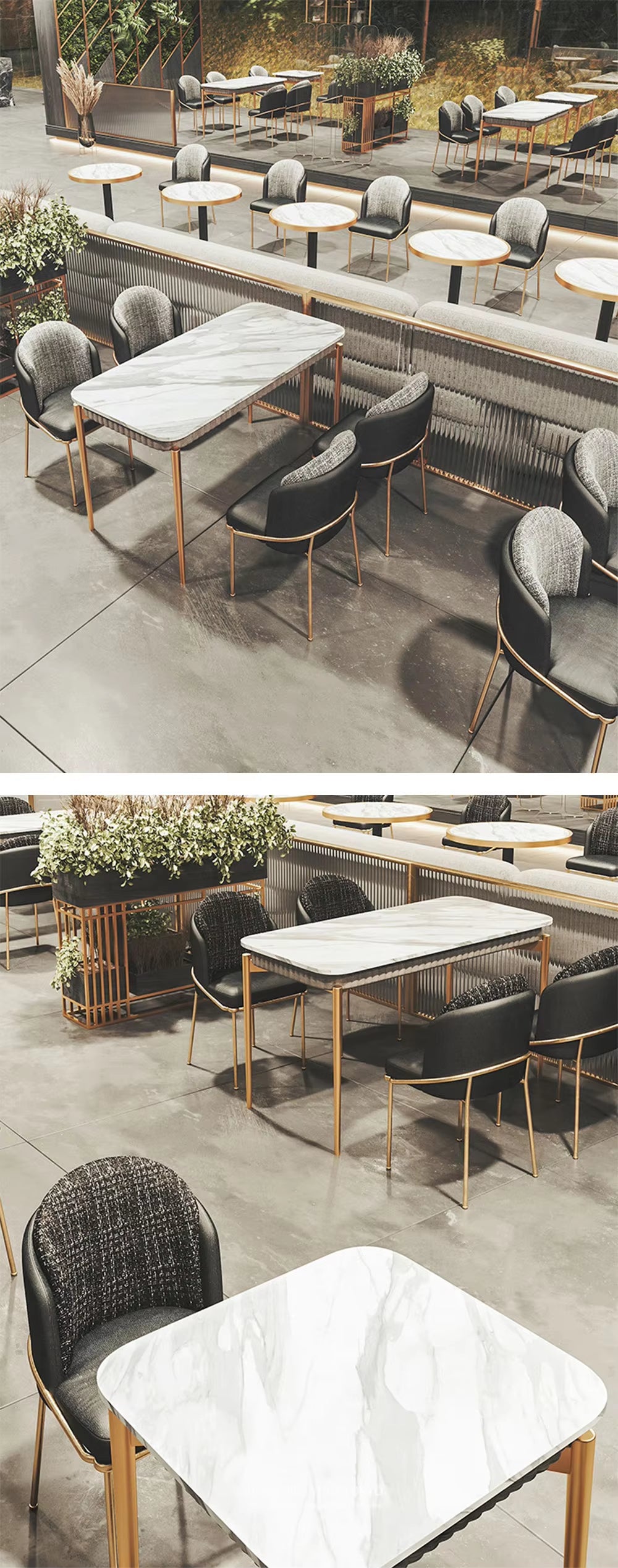 RESTAURIQUE Modern Luxury Restaurant Furniture Set