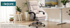 ELAN White Leather Office Chair
