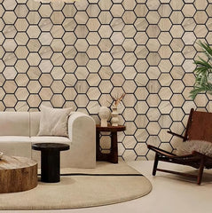 HIVE Hexagon Wood Veneer 3D Acoustic Wall Panel