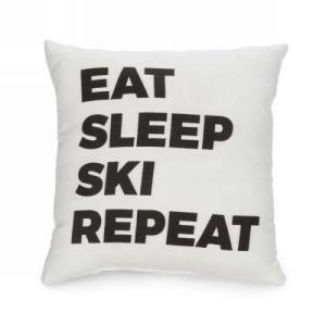 EAT SLEEP SKI Cushion