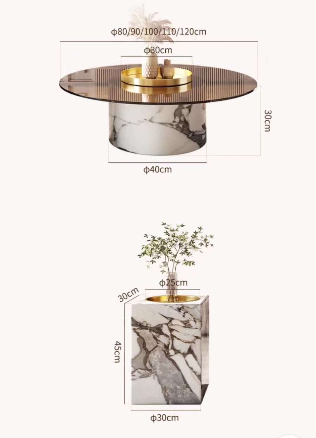 JACE Marble Coffee Table