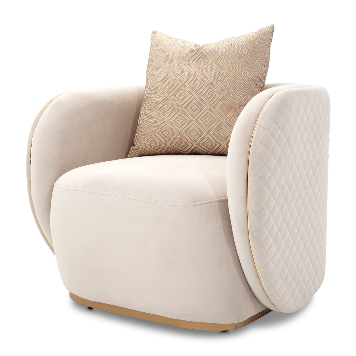Ariana Chair Beige Gold