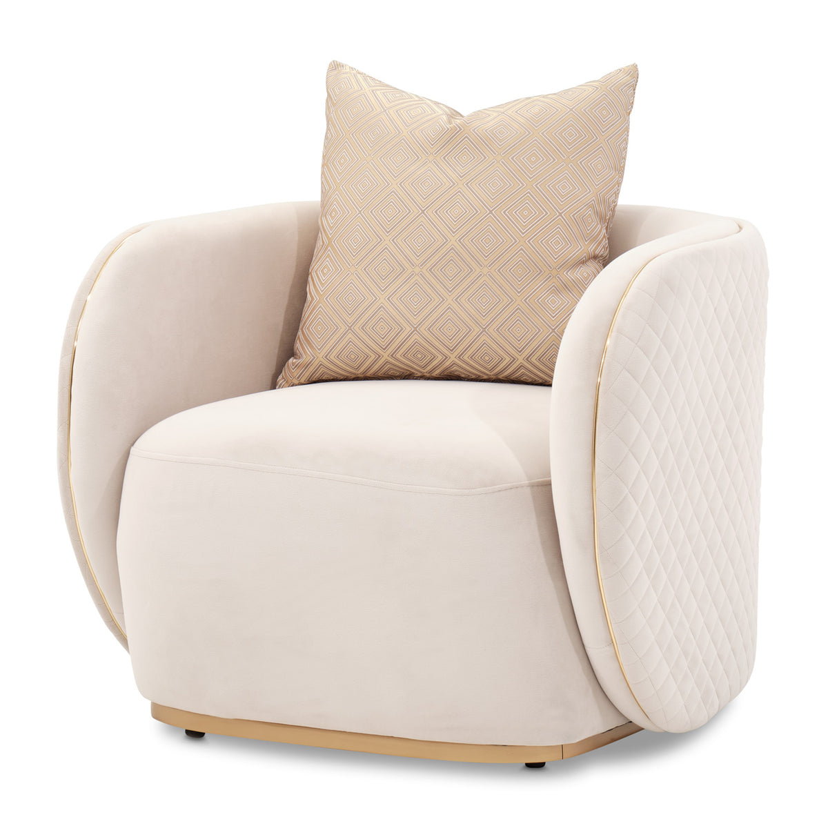 Ariana Chair Beige Gold