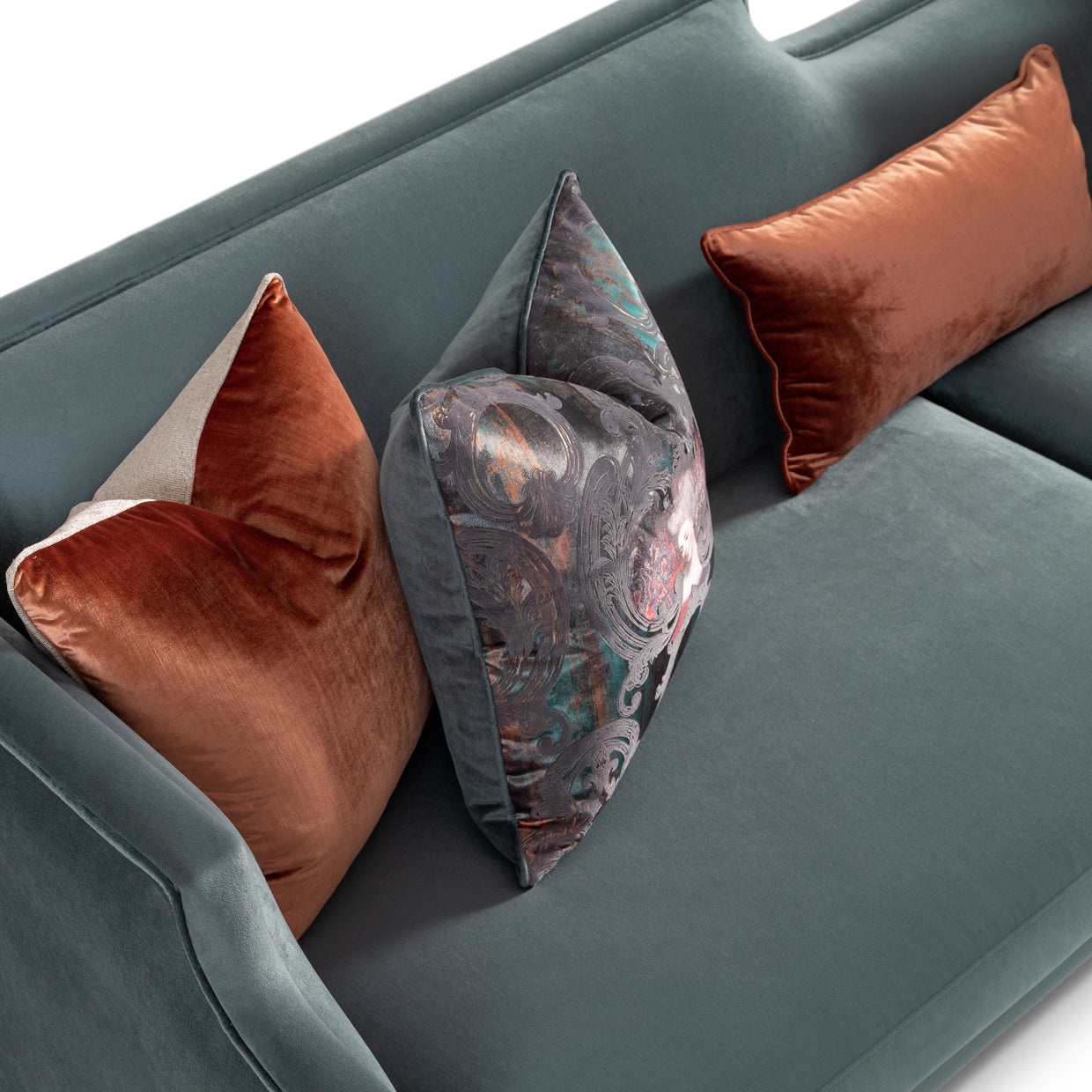 La Francaise Mansion Sofa Azure Black