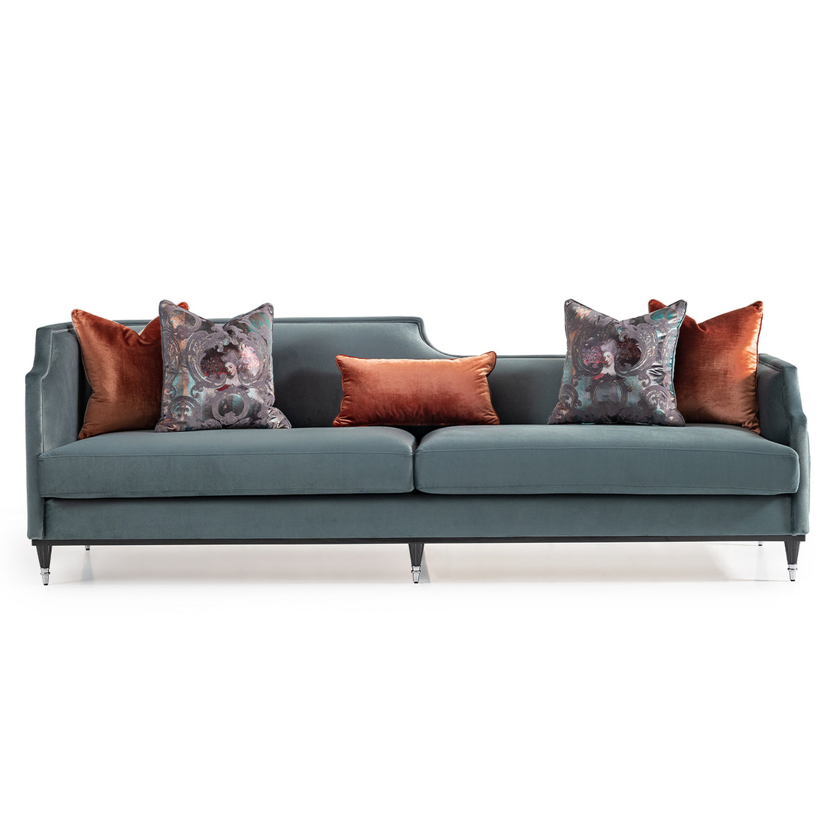 La Francaise Mansion Sofa Azure Black