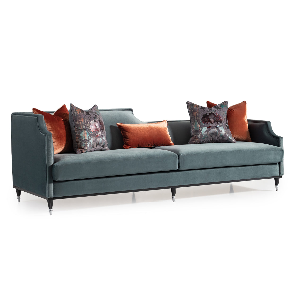 La Francaise Mansion Sofa Azure Black