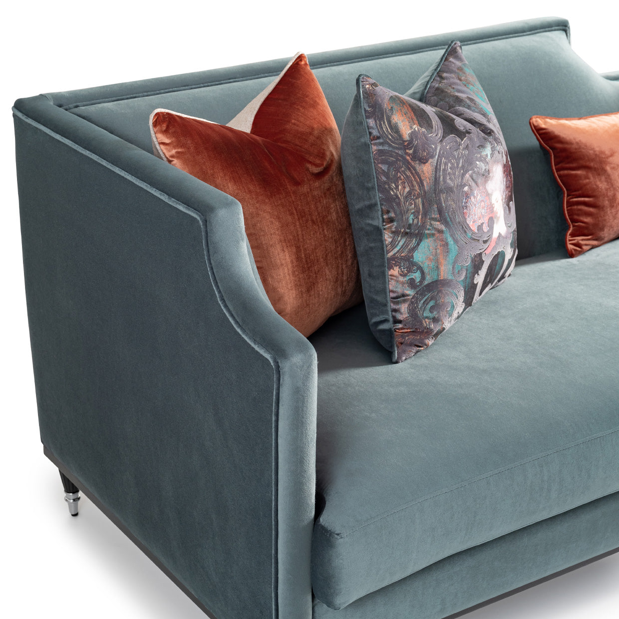 La Francaise Mansion Sofa Azure Black