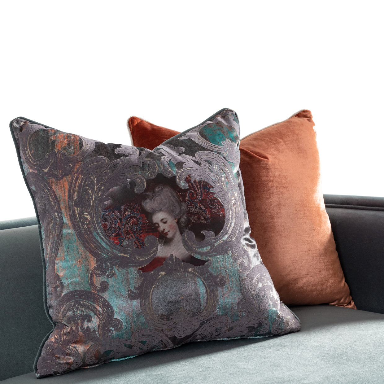 La Francaise Mansion Sofa Azure Black