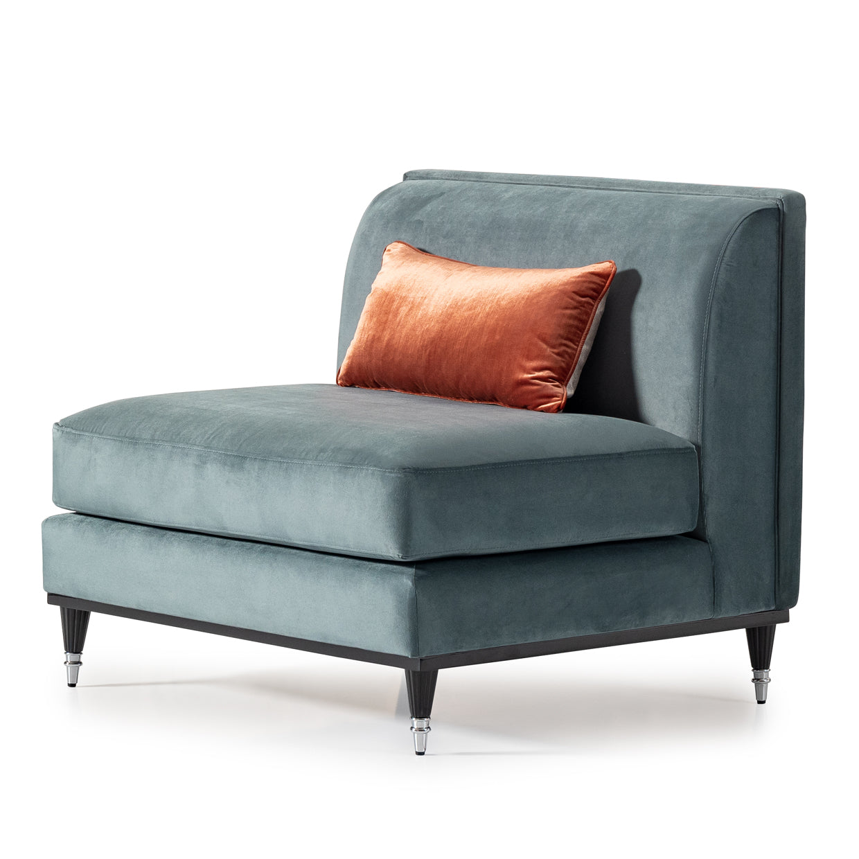 La Francaise Mansion Sofa Azure Black
