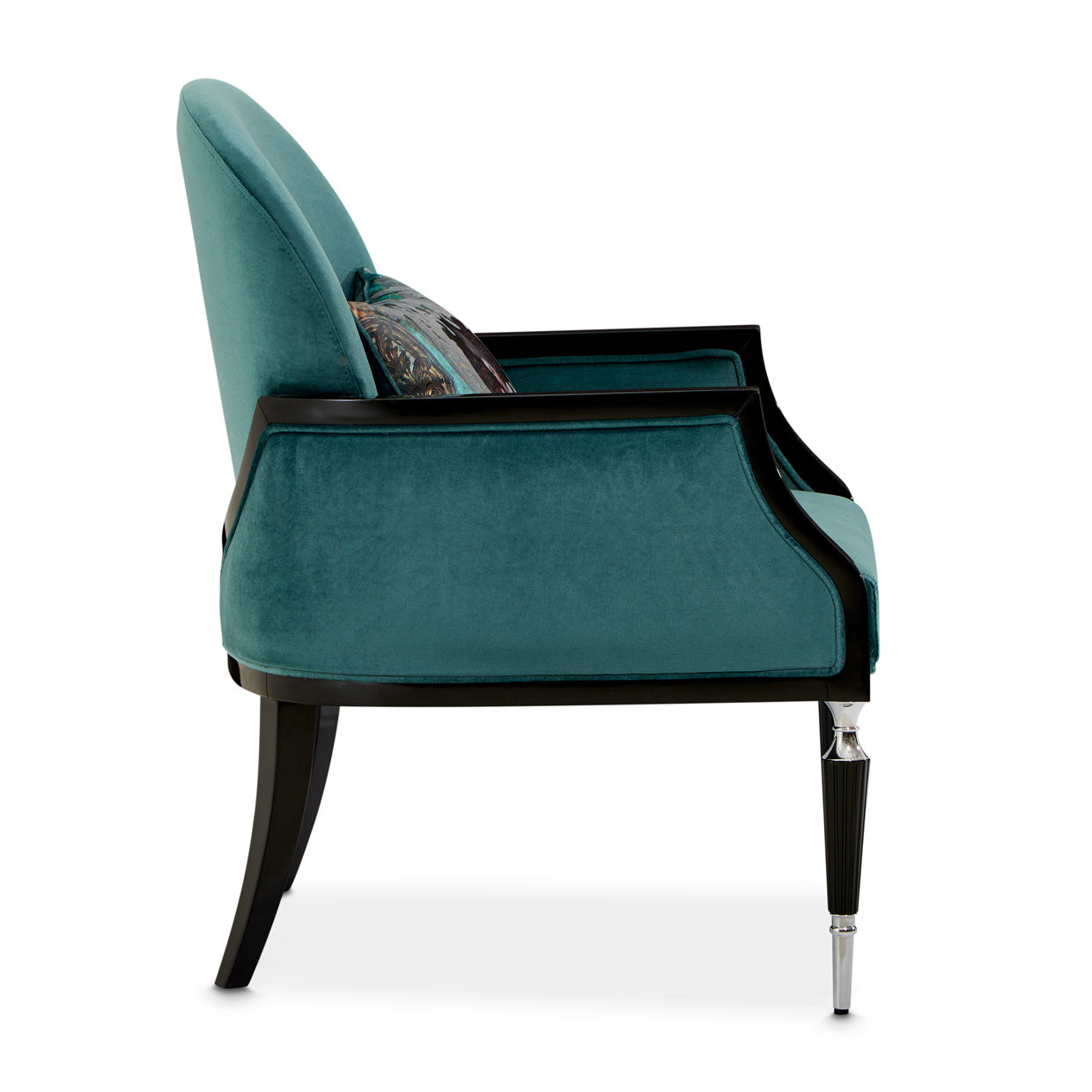 La Francaise Accent Chair Azure Black