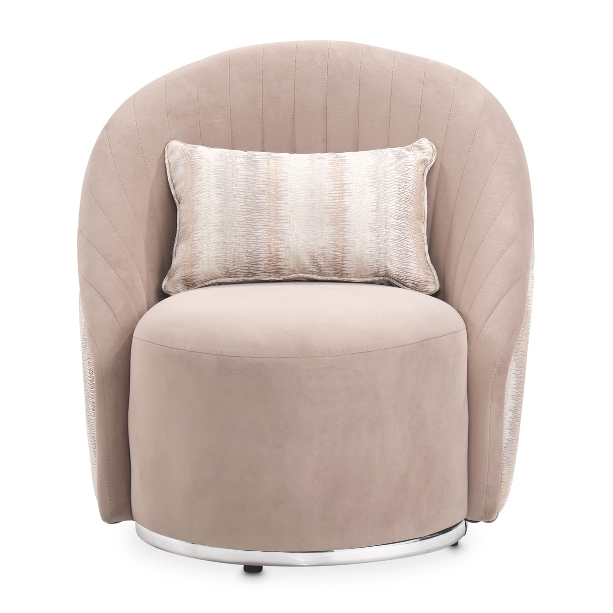 Lucca Swivel Chair Silver