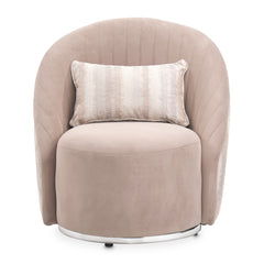 Lucca Swivel Chair Silver