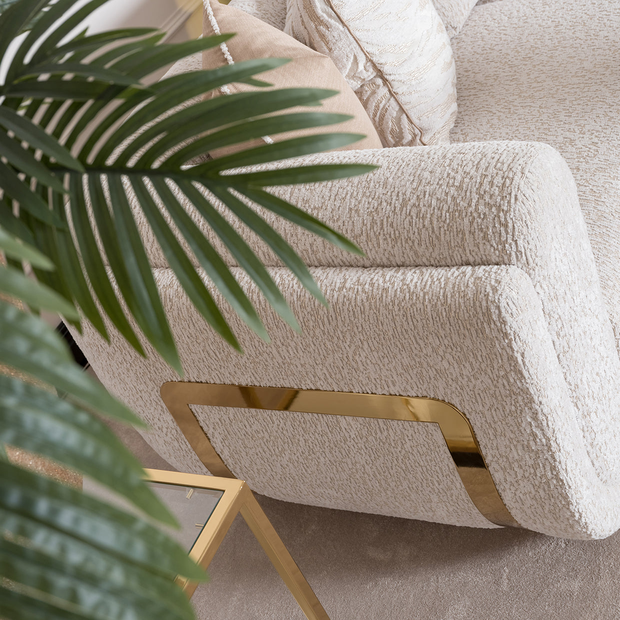 Savannah Breeze Std Sofa Cashmere Bright Gold