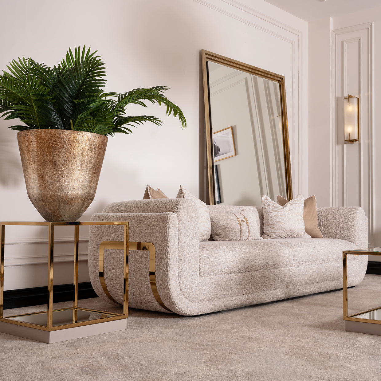 Savannah Breeze Std Sofa Cashmere Bright Gold