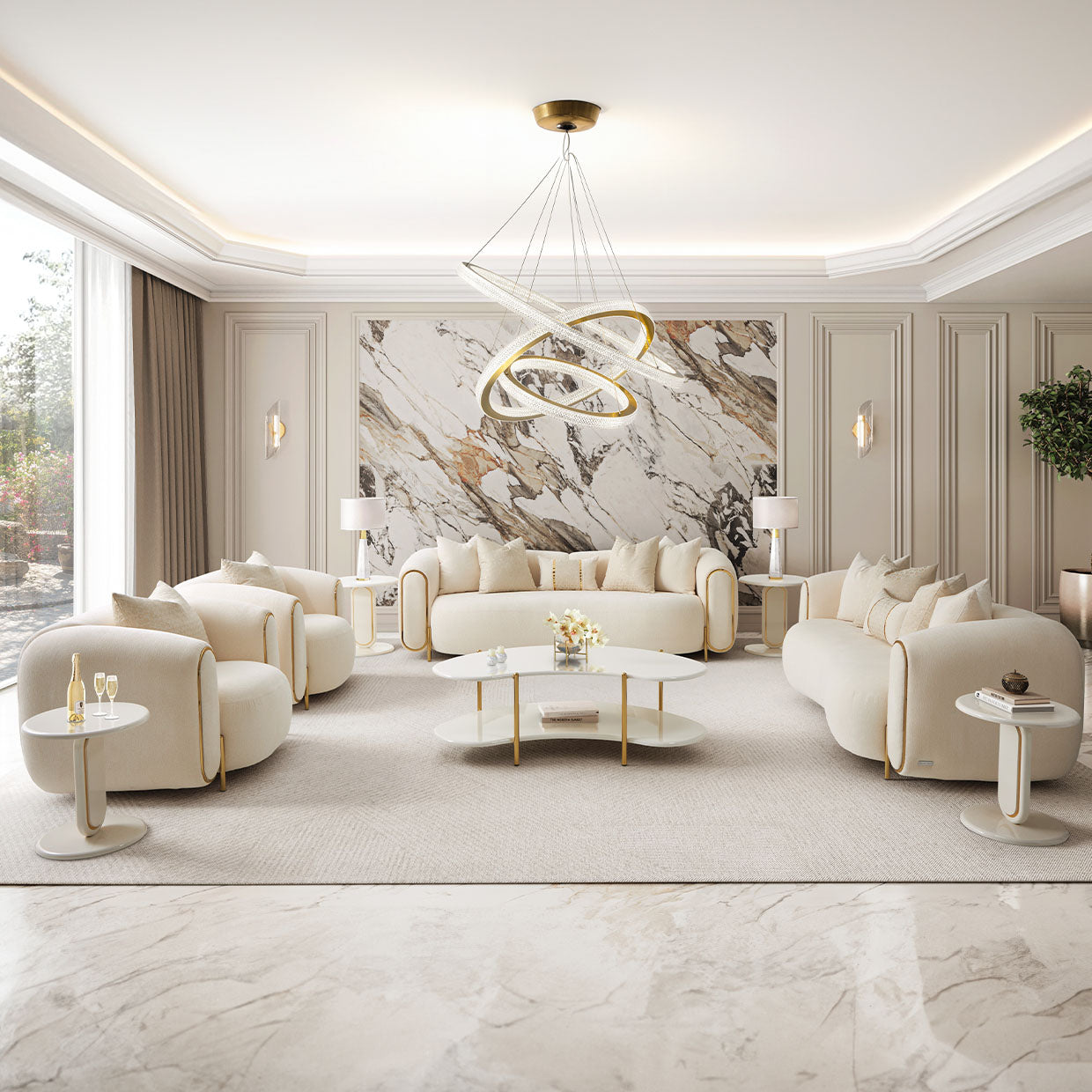 Sassani Chair Crepe Gold