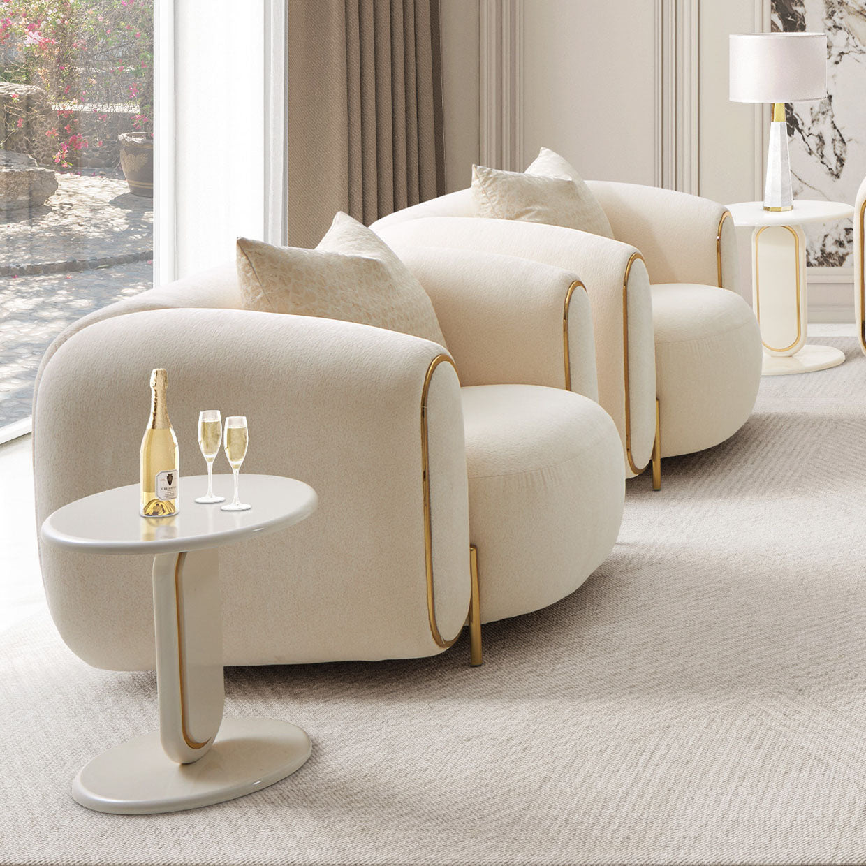Sassani Chair Crepe Gold