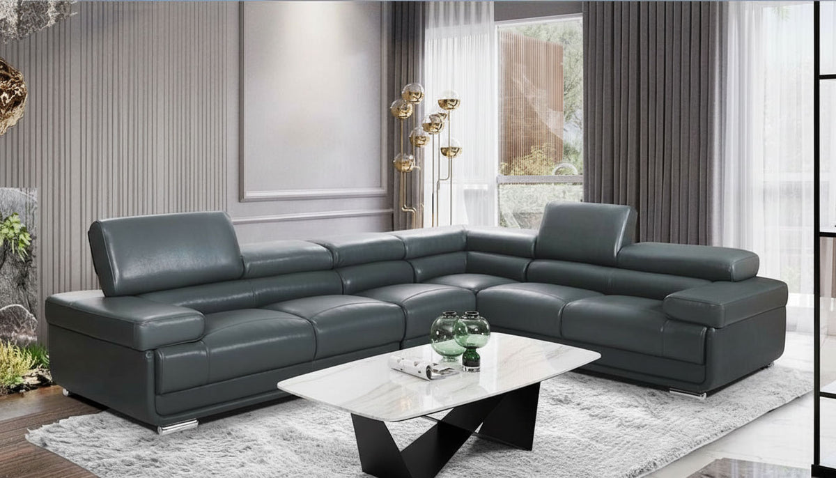 2119 Sectional – Dark Grey