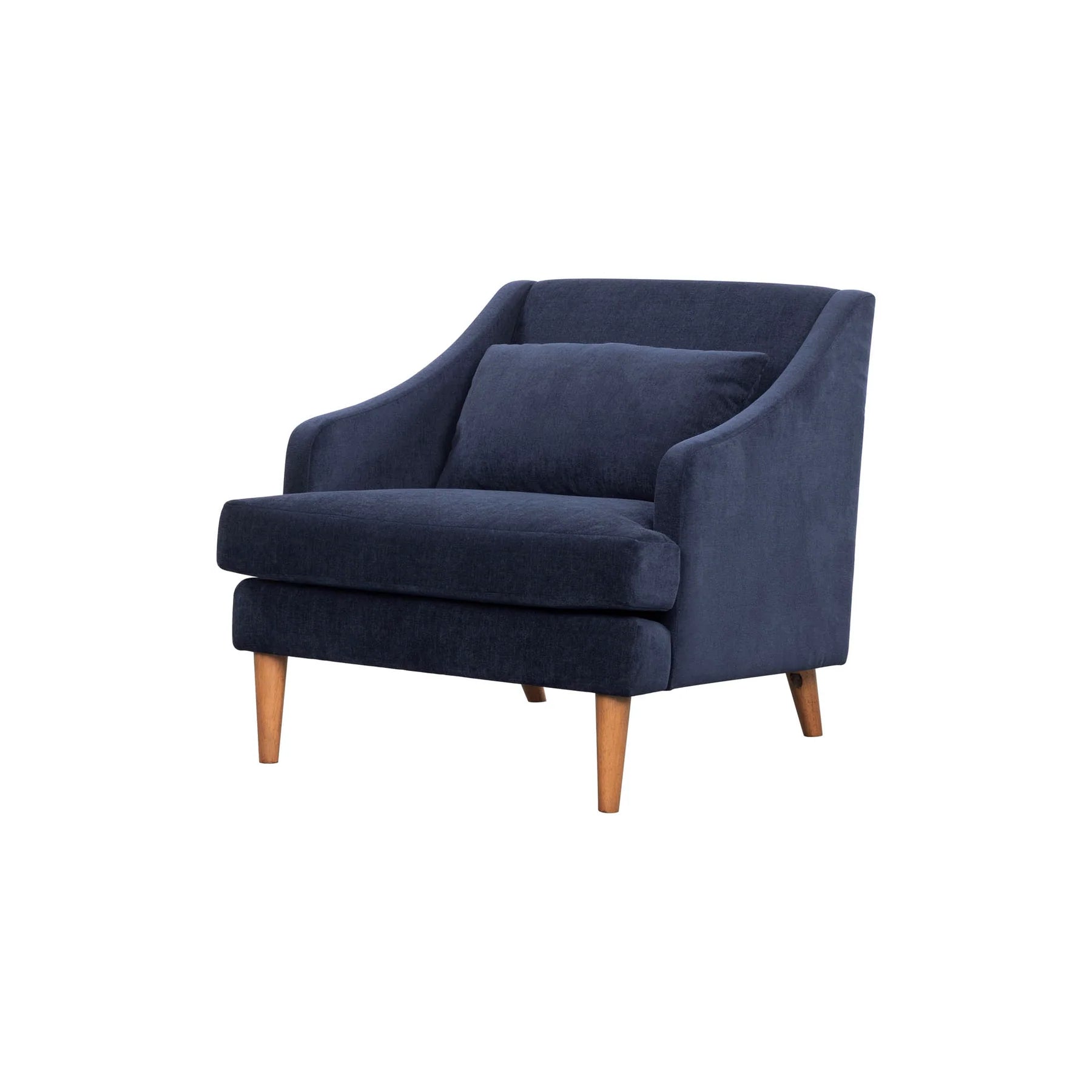 MISSY NAVY CHENILLE Club Chair