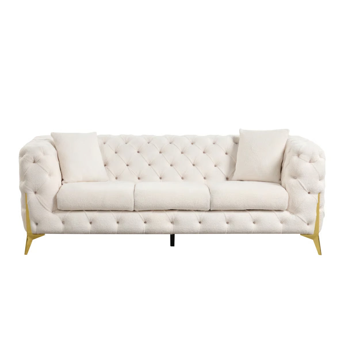 Manchester Tufted Velvet Sofa Set
