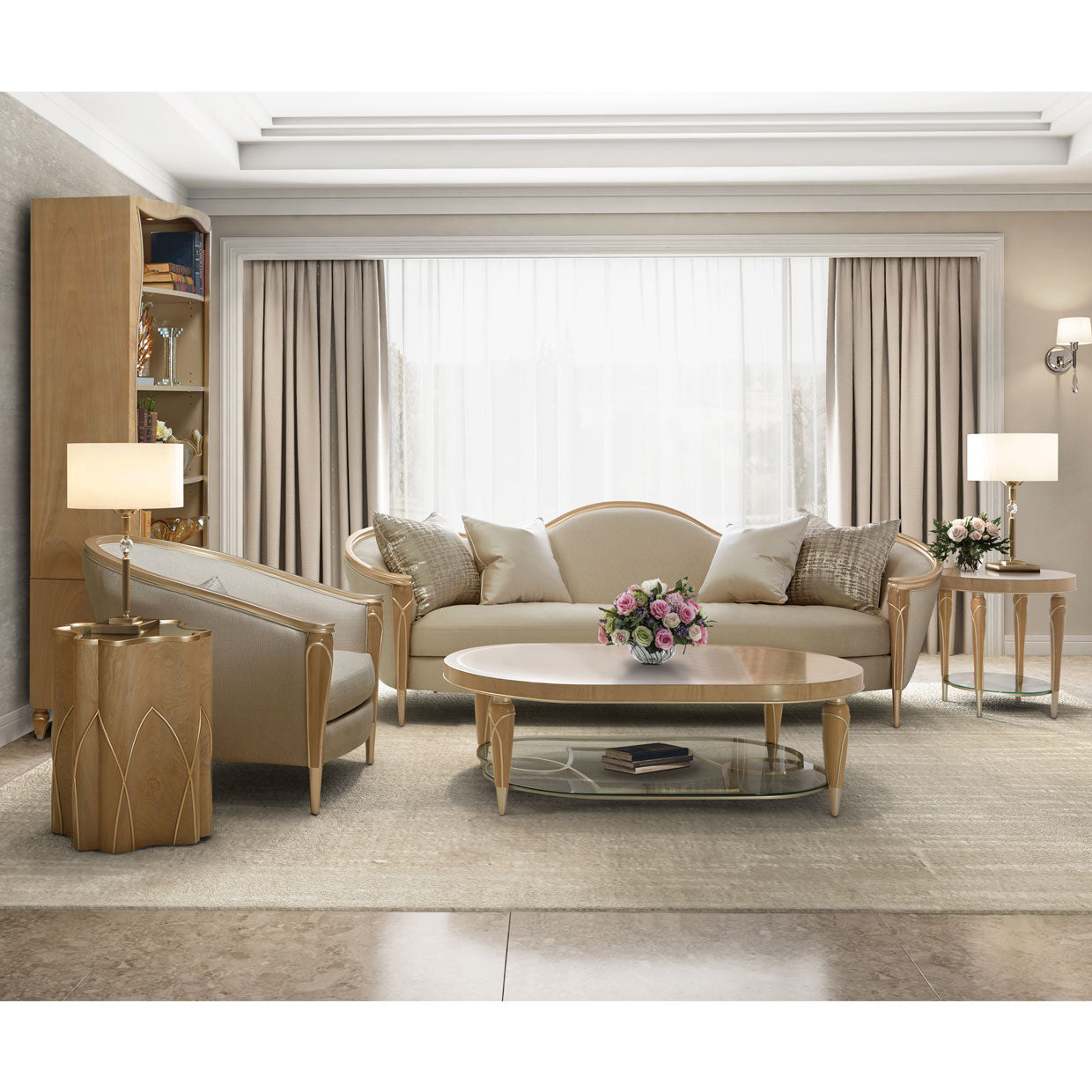 Villa Cherie Caramel Sofa